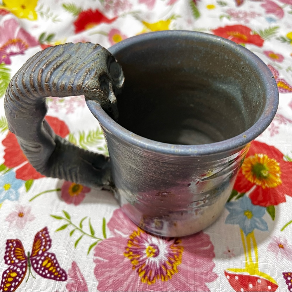 handmade nature clays mug Great condition :Box 005: